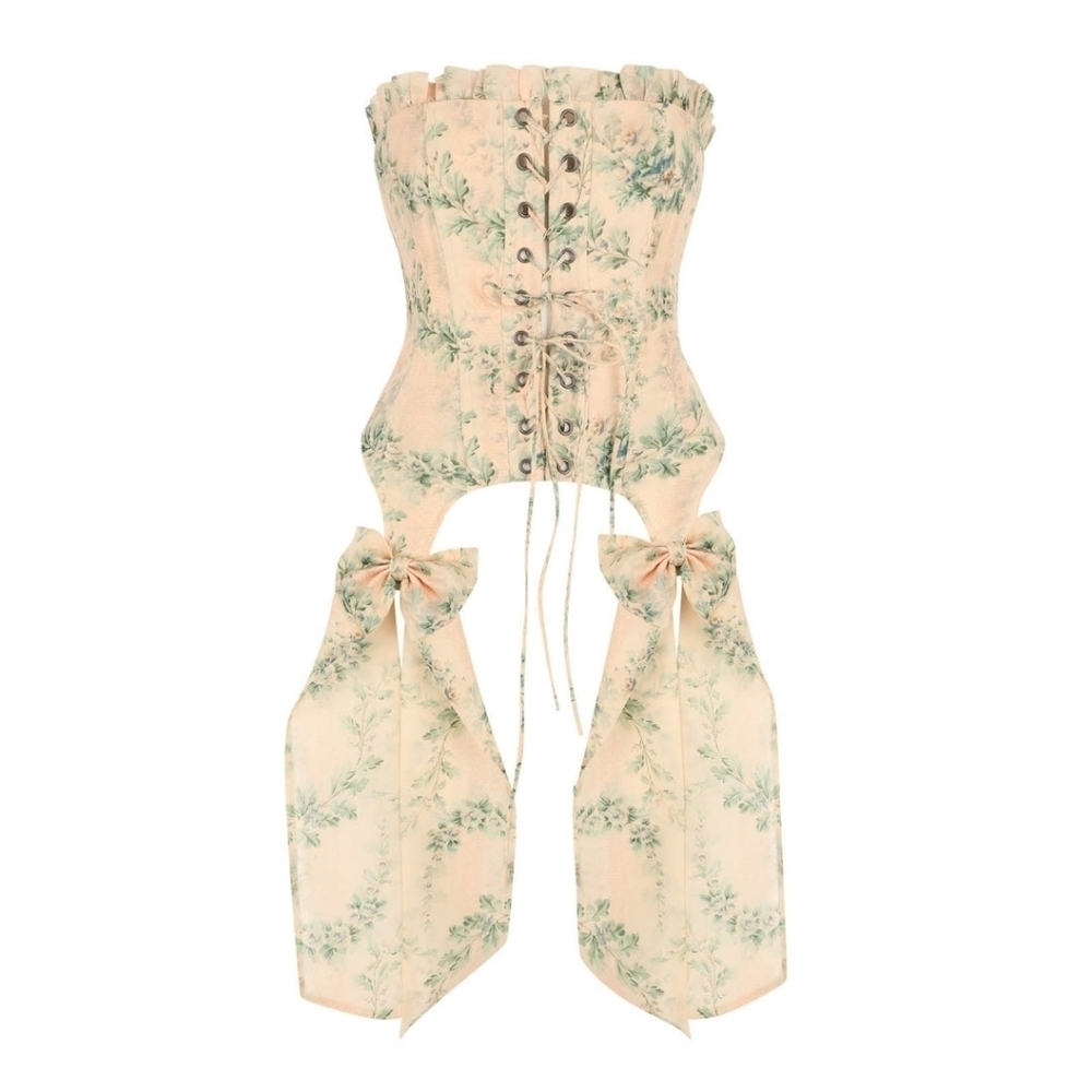 Selkie Villa 3 pc set corset blouse and trouser - Picture 2 of 5